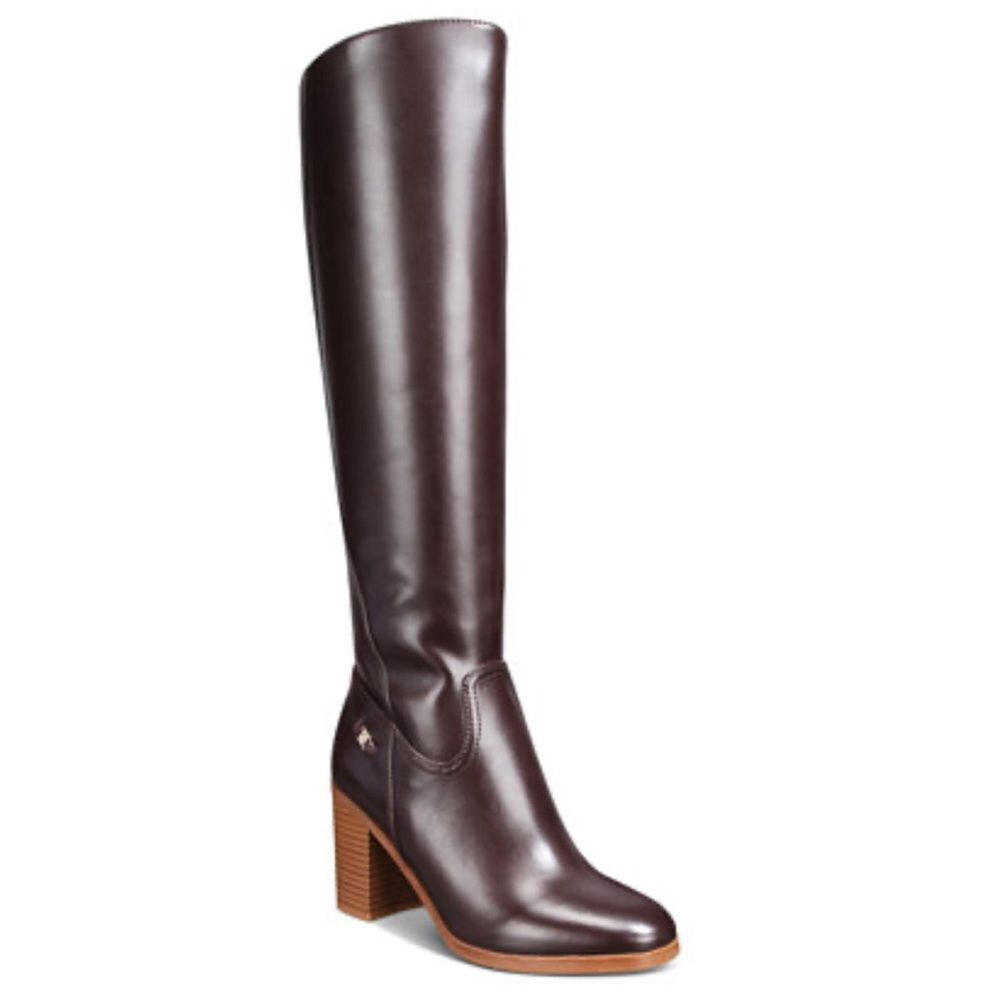 Giani Bernini Brown Odettee Memory
Foam Block Heel Knee High Boots(Size 5M)